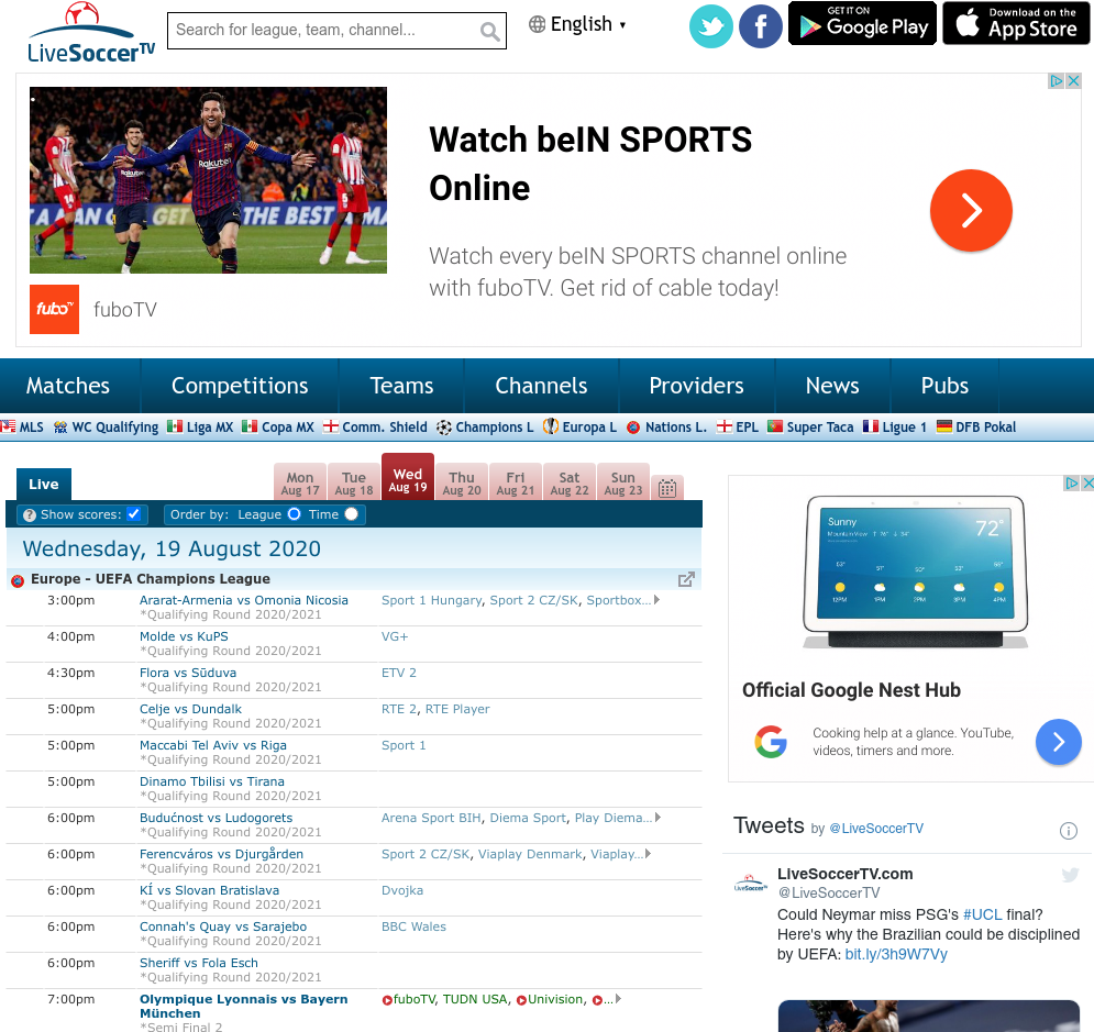 LiveSoccerTV- best streameast alternatives