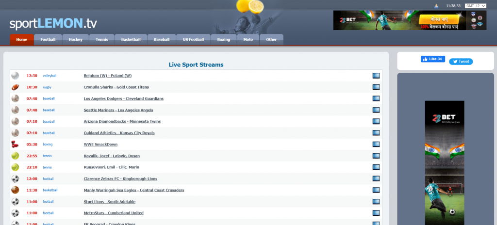 Sportlemon- best streamwast alternatives