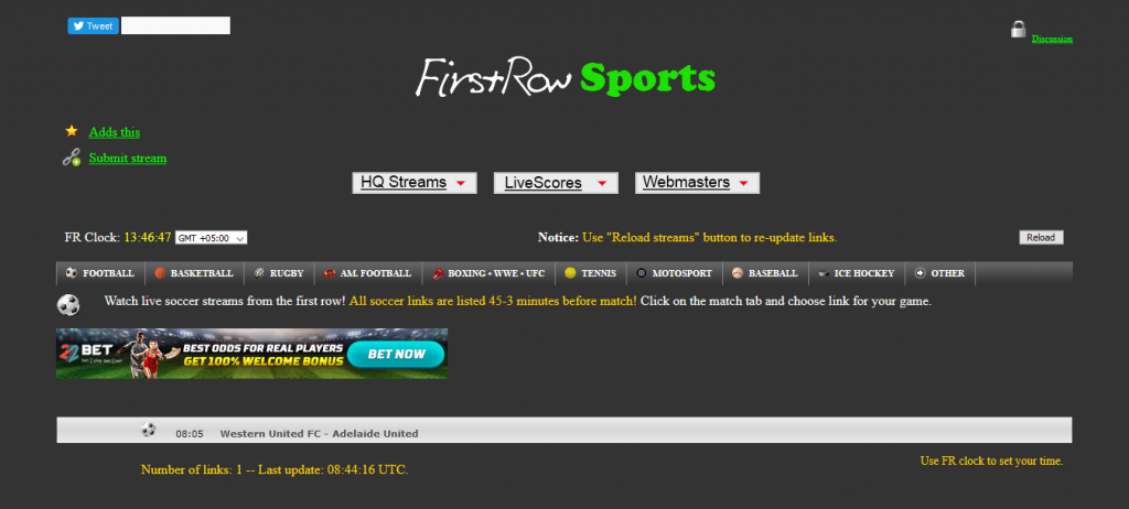 firstrowsports- best VIPbox alternatives