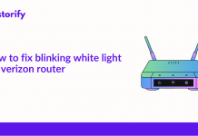How To Fix Blinking White Light On Verizon Router
