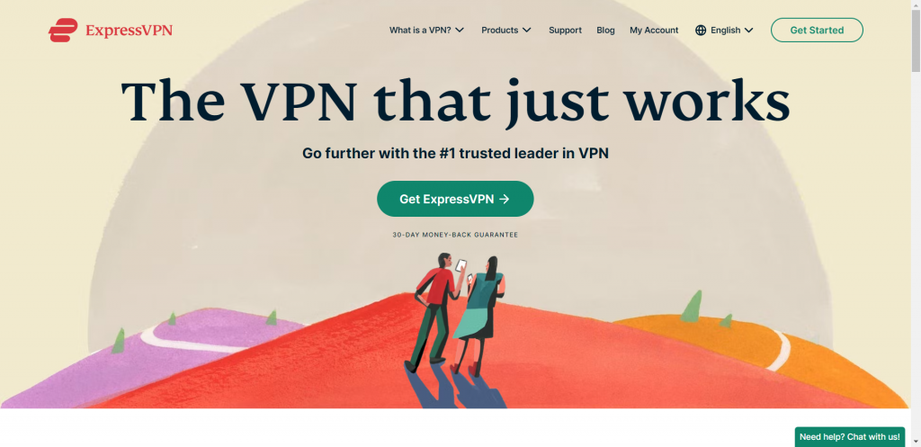 ExpressVPN- best VPN for dark web