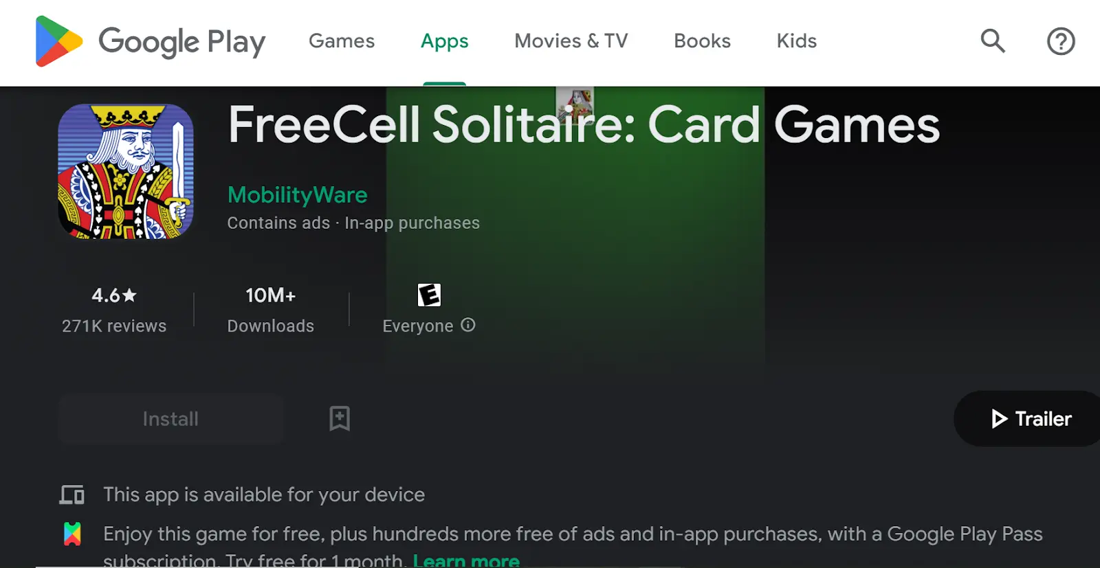 Freecell Solitaire: Card Games