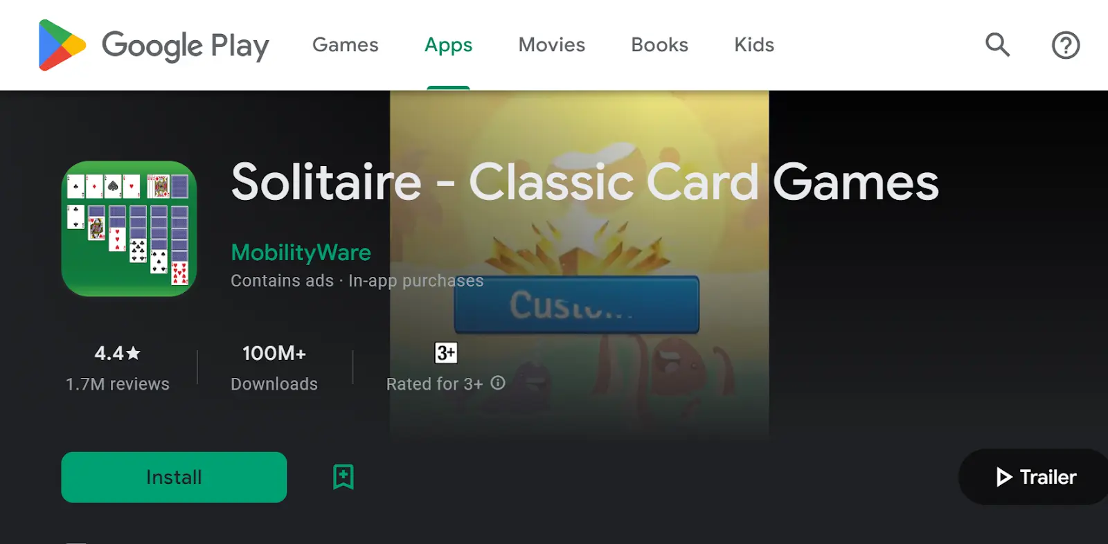 Solitaire by MobilityWare