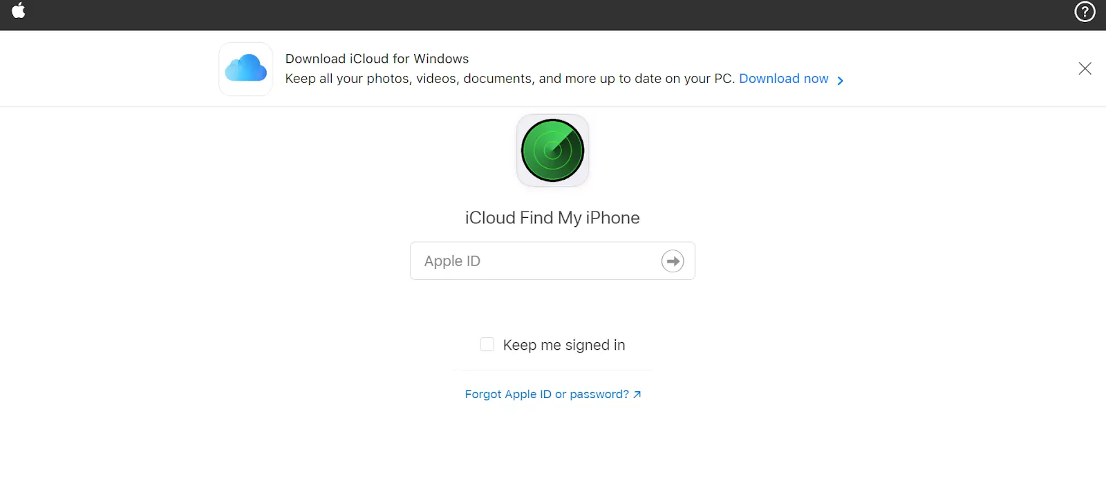 icloud find my iphone