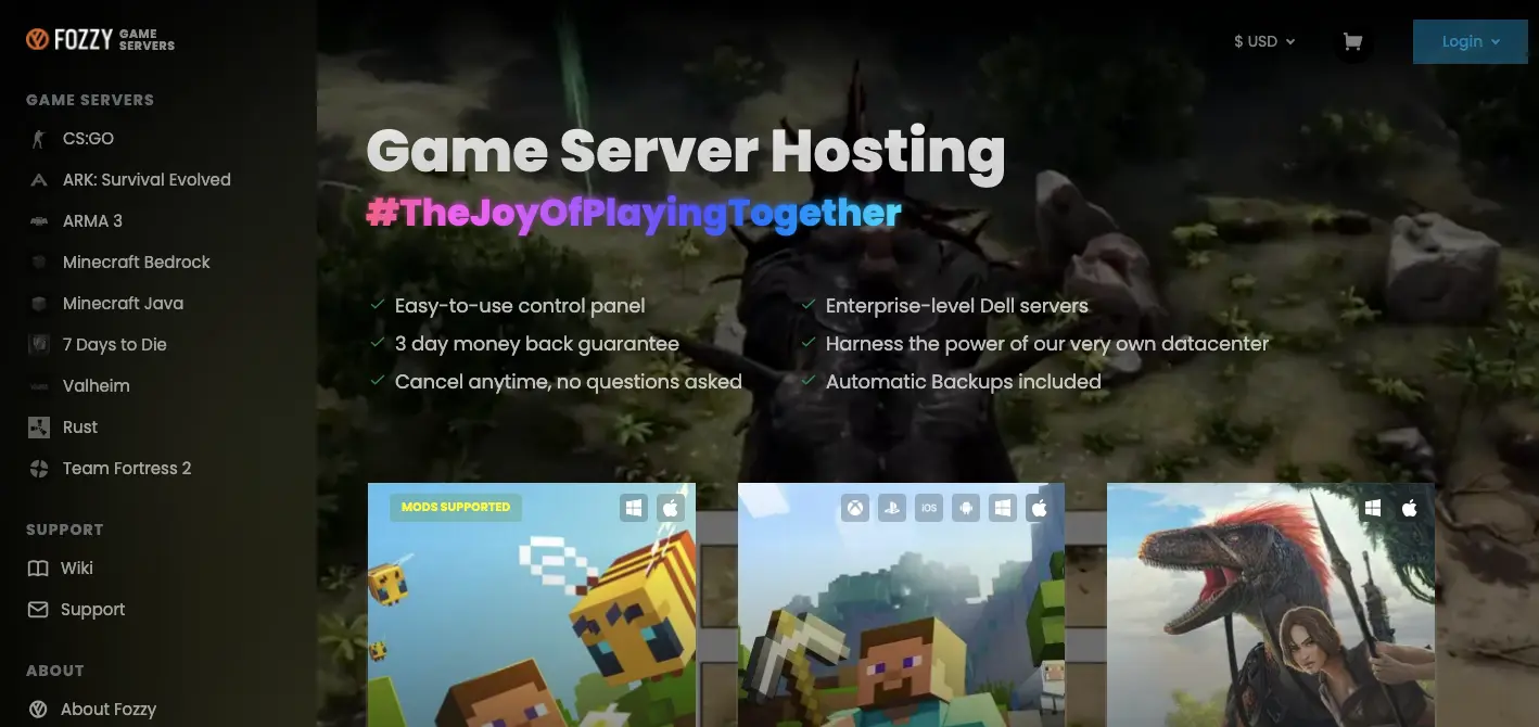 Fozzy Game Servers