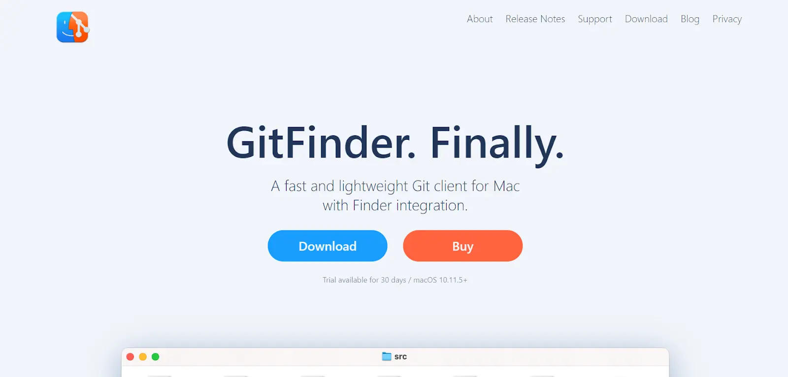 GitFinder - Best GUI Git Clients for Mac