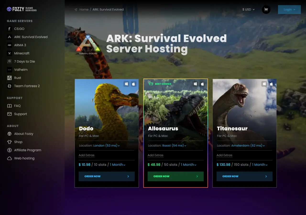 best ark server hosting